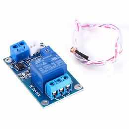 Freeshipping 10pcs 12V Light Control Switch Photoresistor Relay Module Light Detection Sensor