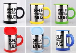 400Ml Mug Automatic Electric Lazy Self Stirring Mug Automatic Coffee Milk Mixing Mug Tea Smart Stainless Steel Mix Cup 6 Colours