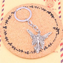 Keychain butterfly angel Pendants DIY Men Jewellery Car Key Chain Ring Holder Souvenir For Gift