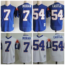Mens Kevin Thad Castle #54 Blue Mountain State Football Jersey Blue Mountain State Thad Castle #7 Alex Moran Tedesco Football Jersey