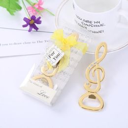 Creative Birthday Wedding Stainless Steel Music Note Bottle Opener Beer Opener fast shipping F20173471