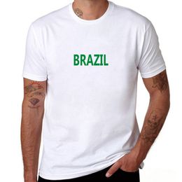 moda della camicia brasiliana Sconti Tifosi del Brasile T-shirt per uomo T-Shirt Cotone BRASILE Lettere Stampate Cheer Men Fashion Summer Top Tee
