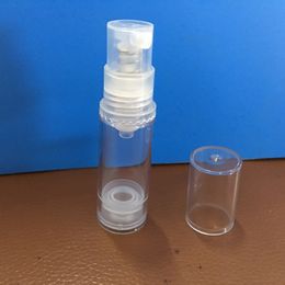 5ml Empty Airless Pump Plastic Bottles Vacuum Pressure Emulsion Bottle With Lotion Pump On The Travelling Cosmetic Packaging 3464