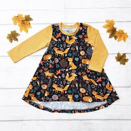 Toddler Girls Dresses Cartoon Baby Dress Kids Clothes Spring Autumn 2018 New Cute Animal Girl Dress Children Clothing Baby Girl Clothes