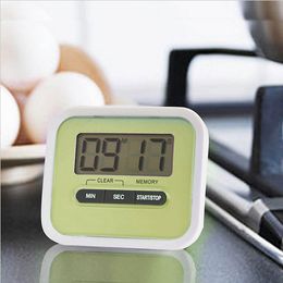 Free shipping by dhl Christmas Gift Digital Kitchen Count Down/ Up LCD display Timer /clock Alarm with magnet stand clip lin3432