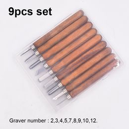 9 in 1 Carving Knife Graver Carver 9pcs set Wood Carving Tools for Wood