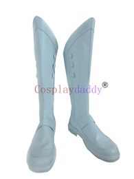 Akame Ga Kill! Run White Long Cosplay Shoes Boots H016