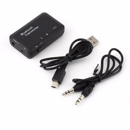 Freeshipping Mini Wireless Bluetooth Audio Music Transmitter Receiver for Headset Smart TV MP3 Dongle Adapter Black