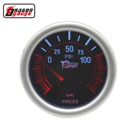 52mm Auto Oil pressure Metre white backglight car engine oil pressure gauge 0-100 PSI Auto gauge