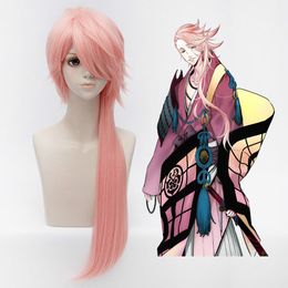 Touken Ranbu The Sword Dance Souza Samonji Costume Pink Cosplay Wig Anime Hair