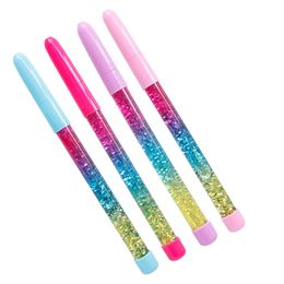 Cute 0.5mm Rainbow Colour Fairy Stick Drift Sand Glitter Crystal Ball Point Pen