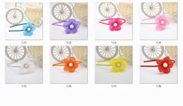 16pcs hair hoop headbands hair accessories for girls baby chiffon Rhinestone flower kindergarten party hairbands headwear FG111