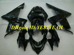 Custom Motorcycle Fairing kit for KAWASAKI Ninja ZX10R 04 05 ZX 10R 2004 2005 ABS All black Fairings set+Gifts KM10