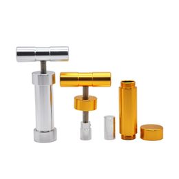 HORNET Aluminium Manual Heavy Duty T Handle Pollen Presser 110MM Press Compressor Herb Grinder Tobacco Spice Crusher Accessories