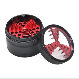 The Diameter of The 63MM Four Layer Cool Aluminium Alloy Kaitianchuang Signal WiFi Tooth TOBACCO GRINDER New Tobacco Grinder