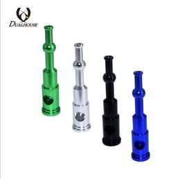 Metal aluminum alloy pipe portable cigarette holder creative pipe small smoke rod