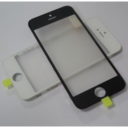 For iPhone 5G 5S 5C Cold Press Outer Glass with Middle Frame Bezel OCA Film Assembly Parts