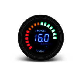 Cnspeed 2 Inch 52mm Leds Digital auto Voltmeter Gauge Metre Racing Voltmeter Gauge with light