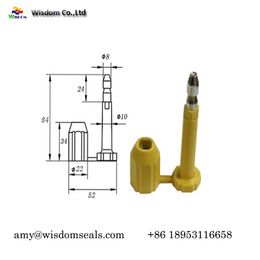 8mm diameter container heavy duty bolt seal one time used lock disposable lock used for Container door Truck transport trailer lock seal