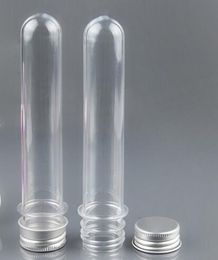 40ml transparent mask bath salt test PET tube with Aluminium cap,40cc,clear plastic cosmetic tube with pressure sensitive seal GLO