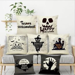 2018 New Halloween Castle Cushion Cover Cartoon Halloween Style Pillow Case Home Decorative Cushion Cases Festival Gift YC2490B