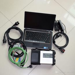 super tool mb star c5 SD CONNECT WIFI DOIP SSD 480GB laptop e6320 i5 4g diagnosis for cars trucks ready to use