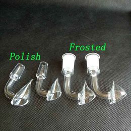 Funnel Shape Quartz Banger smoking pipe Domeless Nail Tips with sharp Bowl 10/14/18mm male female for Hookahs Oil Rigs water glass bongs