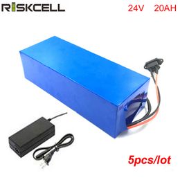 5pcs/lot Newest 24v 500W waterproof battery 24v 20ah li ion battery pack for electric wheelchair