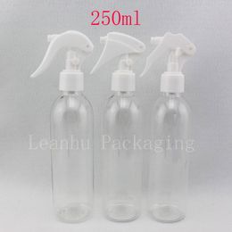 250ml X 20 transparent plastic trigger sprayer pump bottle, clear water trigger pumps, makeup bottle trigger sprayer pump