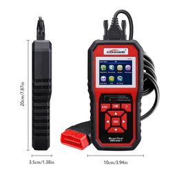 Neues KONNWEI KW850 OBDII OBD2 EOBD Auto-Auto-Codeleser-Diagnosescanner-Werkzeug 12V mit Kleinkasten UPS DHL 267r