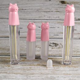 Lip Gloss Tube with pink Cap DIY Cosmetic Packaging Bottle Makeup Tools Liquid Lipstick Containers fast shipping F990