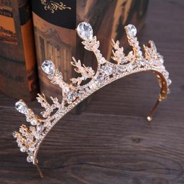 Wheat head ornaments Bridal Wedding headwear crown hoop birthday party Crystal Crown accessories
