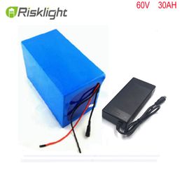 Rechargable li-ion battery pack 60v Lithium ion battery 60V 30AH 3000W for electric motorcycle EV with 50A BMS ,CHARGER