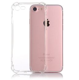 For iPhone cases 12 13 11promax X XS MAX XR and samsung s20p Crystal Clear TPU Case Shock Absorption Soft Transparent Panel Back Cover
