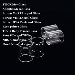 STICK M17 Atlantis Mega Boreas V2 Blitzen RTA Tank Resa Prince TFV8 Baby Prince Zeus NRG 3.5ml Nunchaku Pyrex Replacement Glass