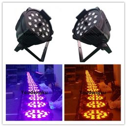 2 pieces pieces zoom focus control led par can led dmx zoom par 64 rgbw par led 18x10 zoom