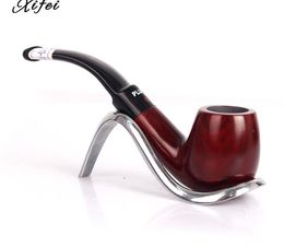 New rosewood pipe men's curved Philtre portable red sandalwood pipe smoking accessories