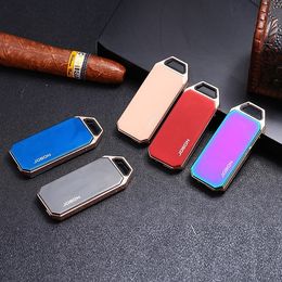 Top Cigarette lighter Key Chain men Charging tungsten wire cigarette lighter car key ring key holder Gift Jewellery