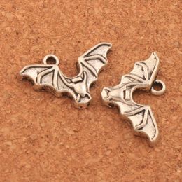 Antique Silver Bat with Open Wings Spacer Charm Beads 200pcs/lot Pendants Alloy Handmade Jewellery DIY L979 15.8x23.9mm