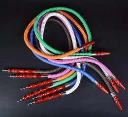 Newest Colorful 1M Shisha Hookah Hose High Quality Mounthpiece Unique Design Easy To Clean Hot Sale Multiple Uses Beautiful Colors DHL Free