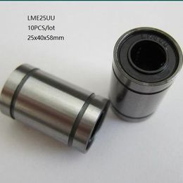 10pcs/lot LME25UU KB25UU 25mm Linear ball bearings linear sliding bushing linear motion bearings 3d printer parts cnc router 25x40x58mm