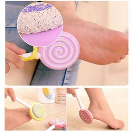 High Quality Pedicure Foot Treatment File Scraper Scrubber Cute Lollipop Style Rasp Pumice Stone Foot Callus Remover