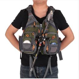 Fishing Life Vest Outdoor Water Sport Breathable Safety Life Jacket Waistcoat Survival Utility Vest Floating Device