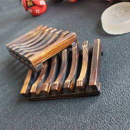 50pcs Vintage Wooden Soap Dish Plate Tray Holder Wood Soap Dish Holders Bathroon Shower Hand Washing lin3345
