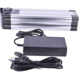 Free Shipping Eu US no tax Bottom discharge silver fish 36V 10ah ebike lithium battery pack with charger for 250W electric bicycle