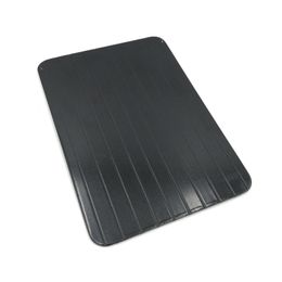 Hot sell Black Fast Thawing Plate Square Defrost Meat Frozen Tray Safety Metal Aluminium Mat Kitchen Tools