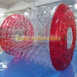 Water Rollers Commercial PVC 2.4x2.2x1.7m Water Wheel Inflatable Rolling Ball for Humans with Pump Free Shipping