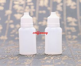 2500pcs/lot Fast shipping PE 15ml Plastic Dropper Bottle With Childproof Cap Empty Eye Dropper Bottle