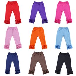 Neue Baby Girls Leggings Kinder Baumwolle Rüschenstifte Hosen Mode Kinder Skinny Hosen Kleidung Kleidung