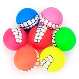 Pet Puppy Dog Funny Ball Teeth Silicone Toy Chew Sound Dogs cat Play Toys Soft Rubber Dog Chew Squeaker Squeaky toy trainning